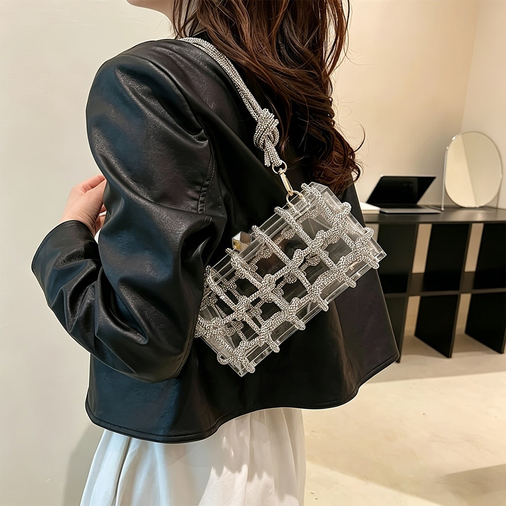 Elegant Acrylic Knot Box Bag