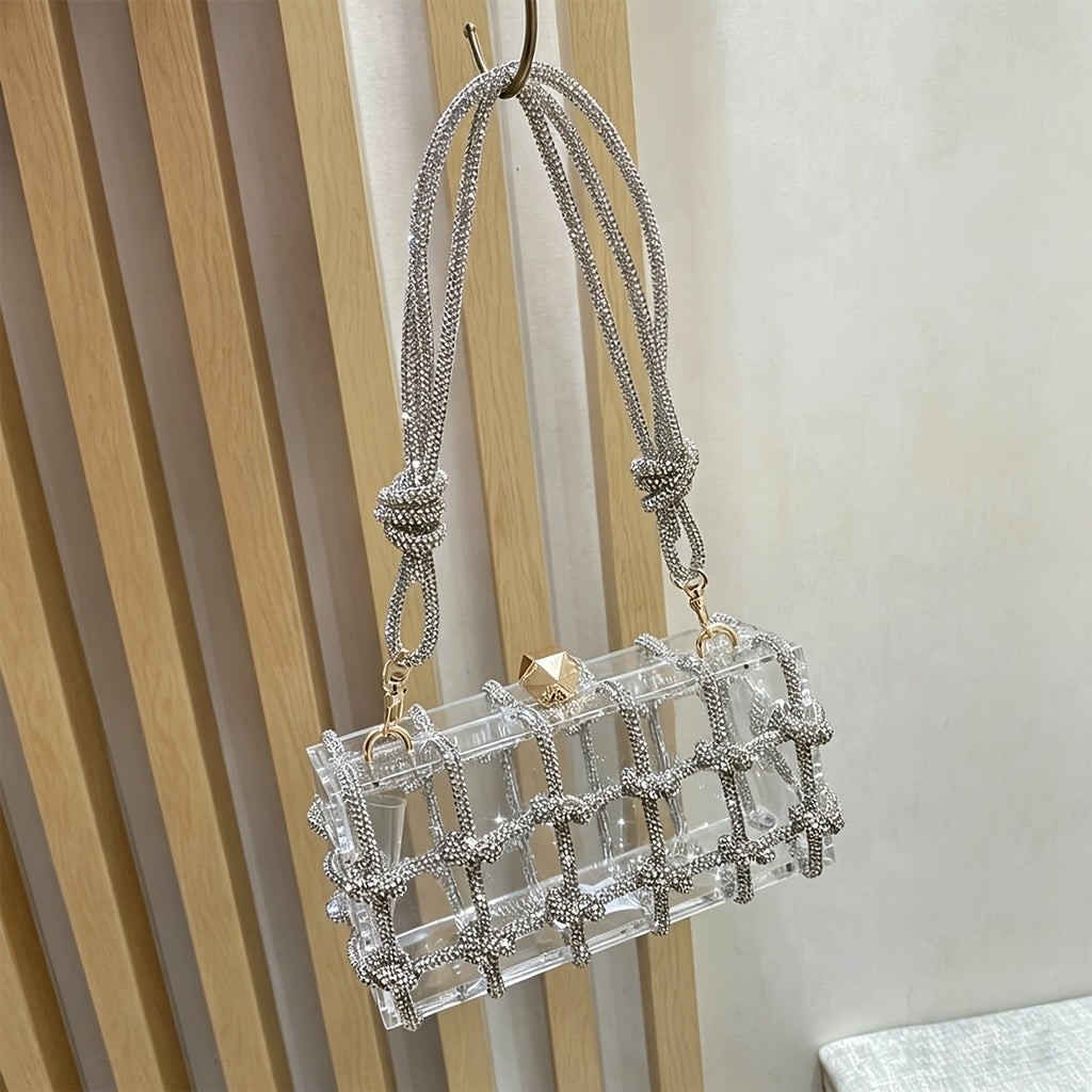 Elegant Acrylic Knot Box Bag