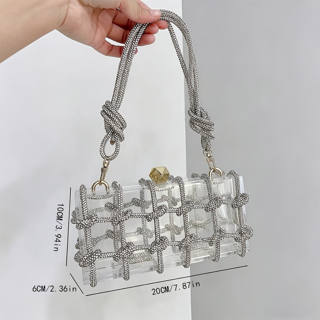 Elegant Acrylic Knot Box Bag