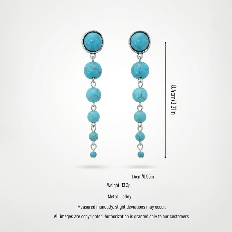 Vintage Turquoise Drop Earrings