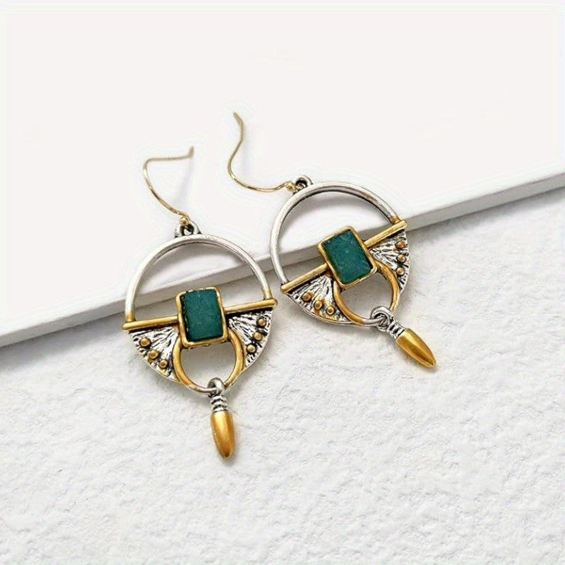 Vintage Geometric Arch Earrings