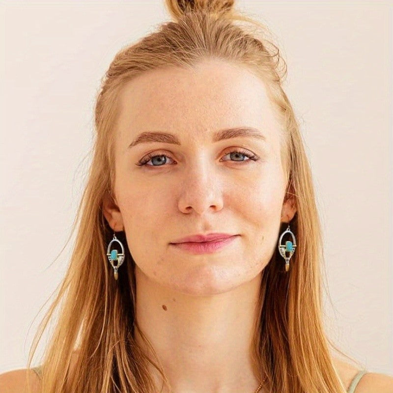 Vintage Geometric Arch Earrings