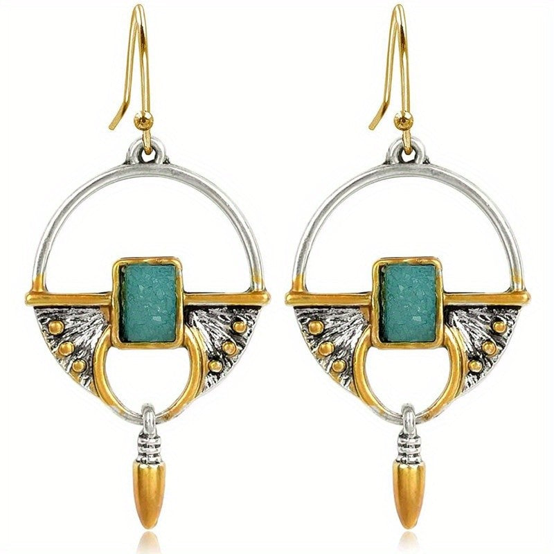 Vintage Geometric Arch Earrings