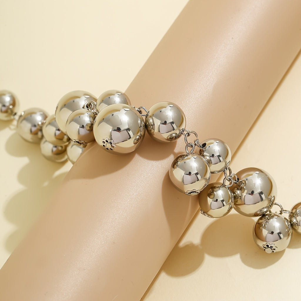 Elegant Gold Bead Necklace