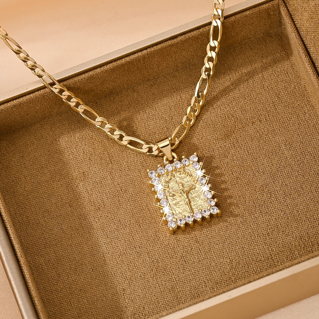14k Elegant Cross Necklace