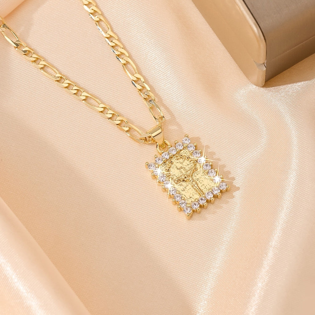 14k Elegant Cross Necklace