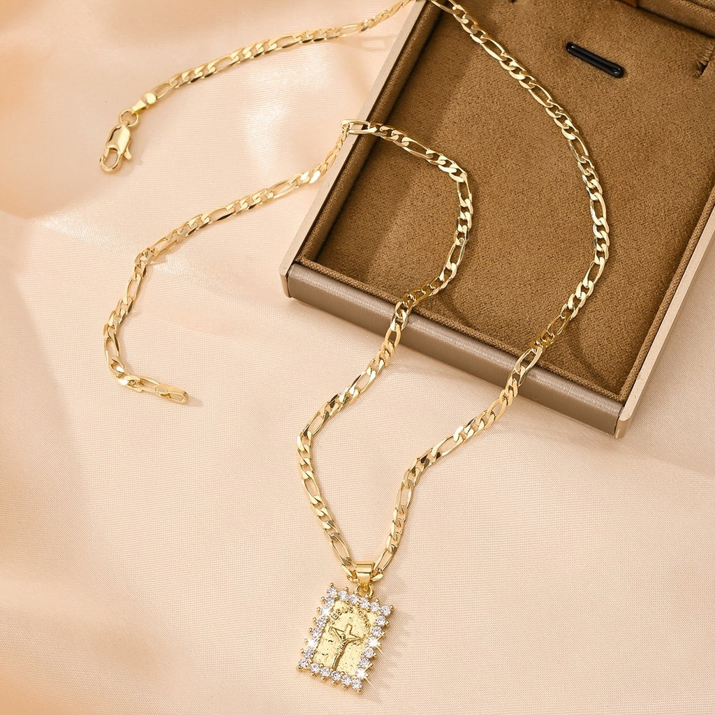 14k Elegant Cross Necklace