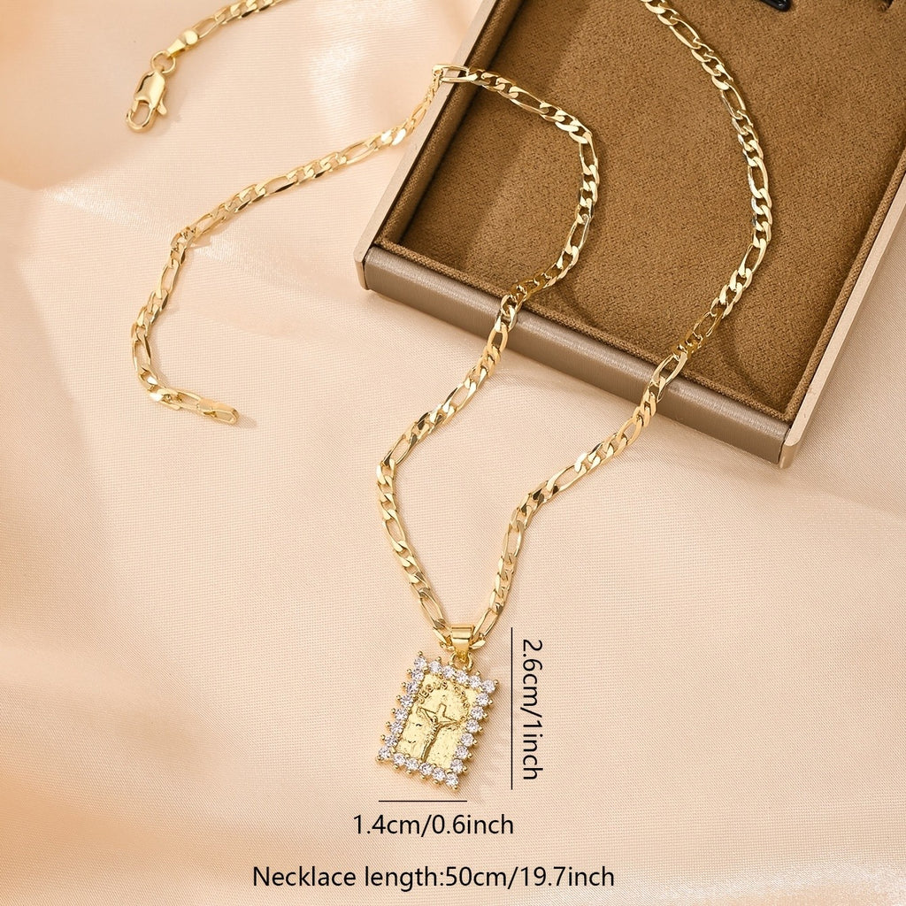 14k Elegant Cross Necklace