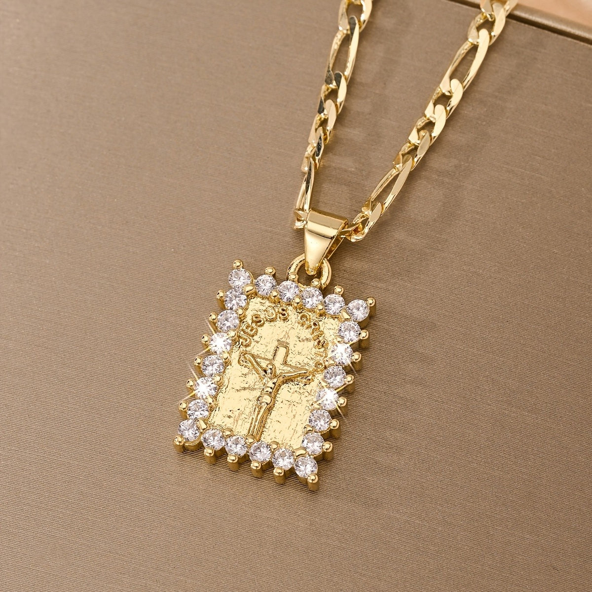 14k Elegant Cross Necklace