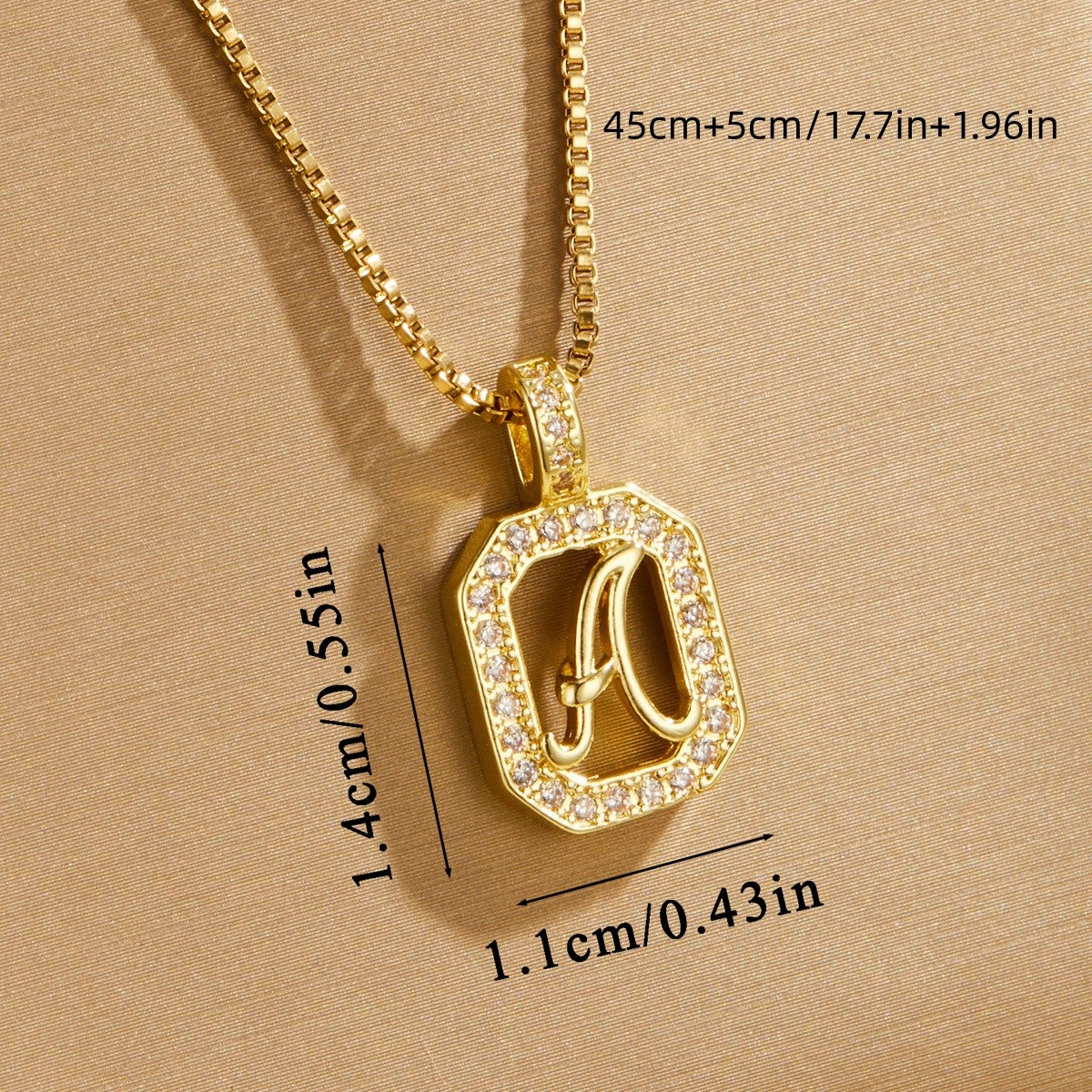 14k Elegant Initial Necklace