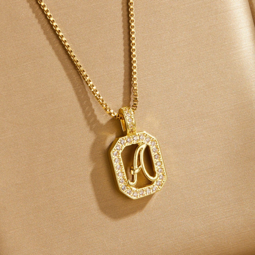 14k Elegant Initial Necklace