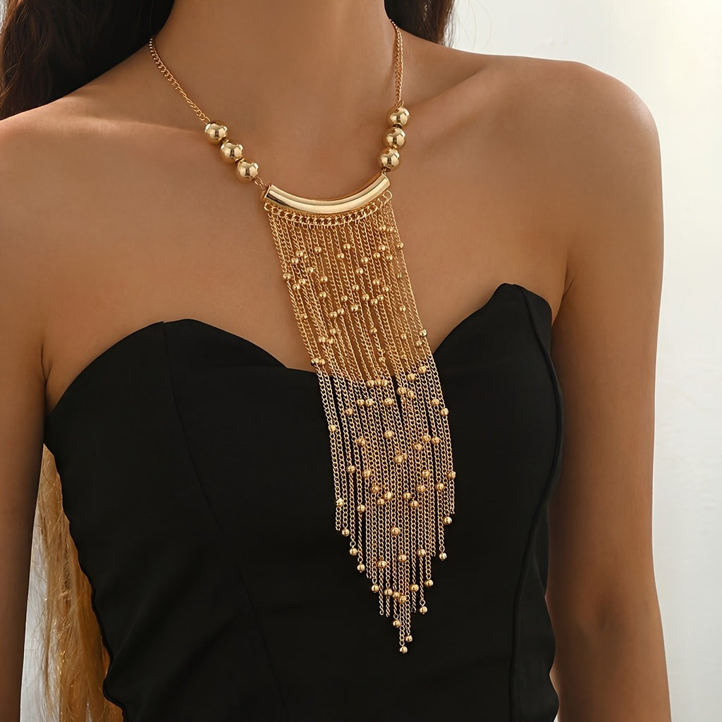 18k Elegant Tassel Necklace