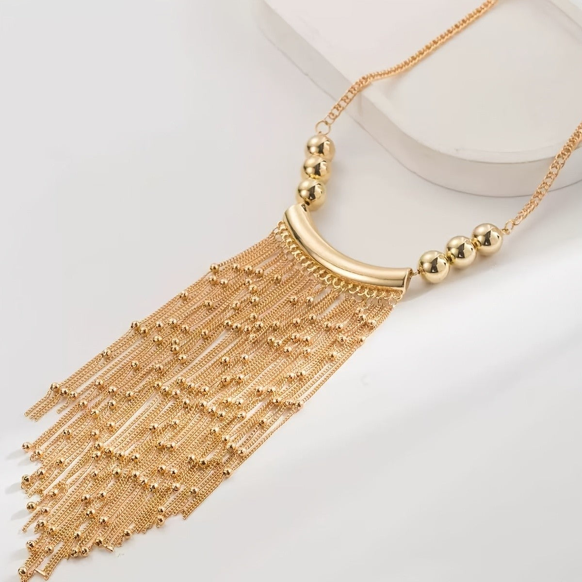 18k Elegant Tassel Necklace