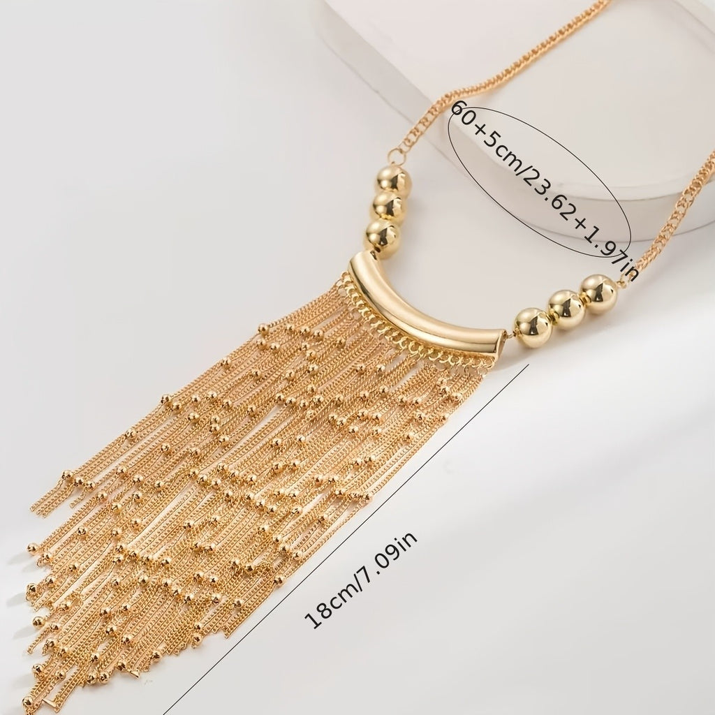 18k Elegant Tassel Necklace