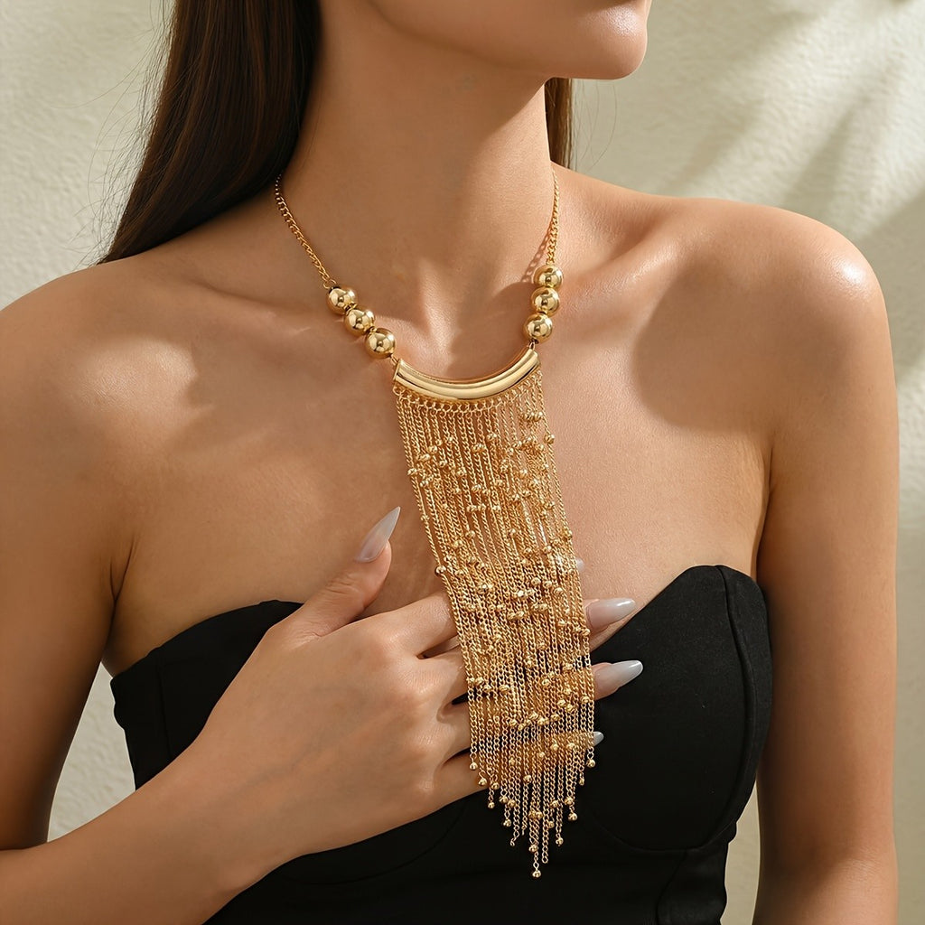 18k Elegant Tassel Necklace