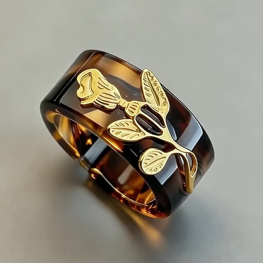 18k Pastoral Rose Ring