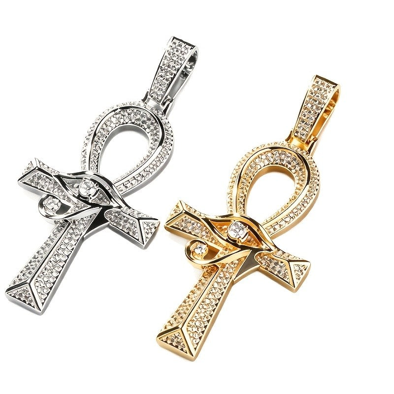 18k Elegant Ankh Cross Necklace