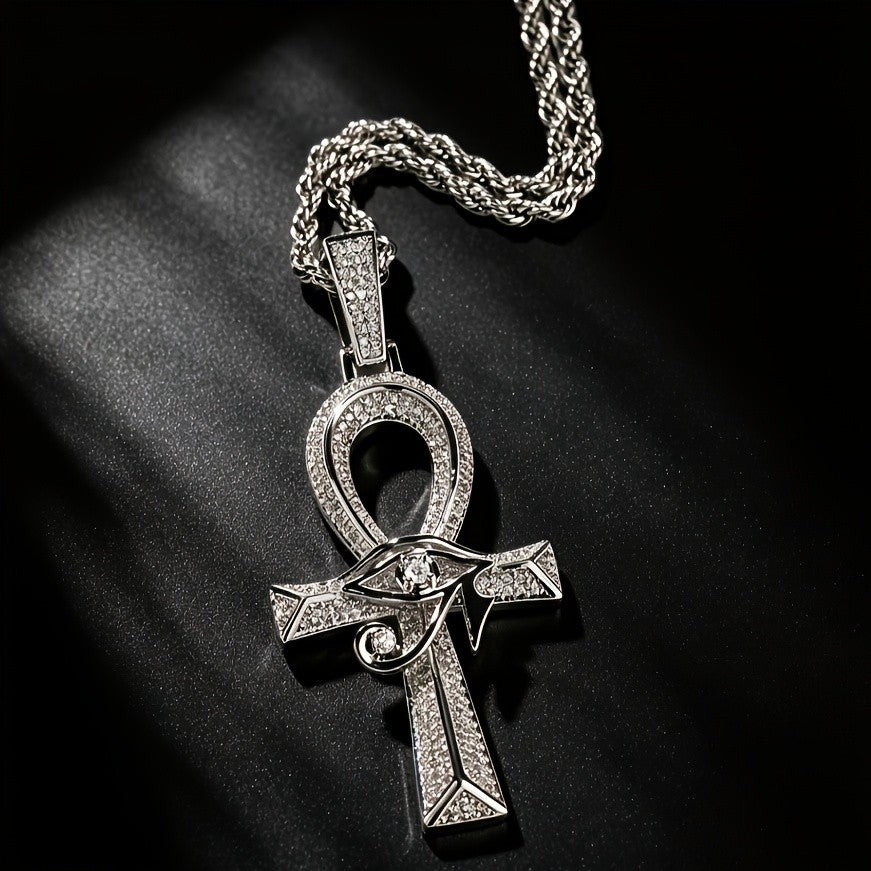 18k Elegant Ankh Cross Necklace