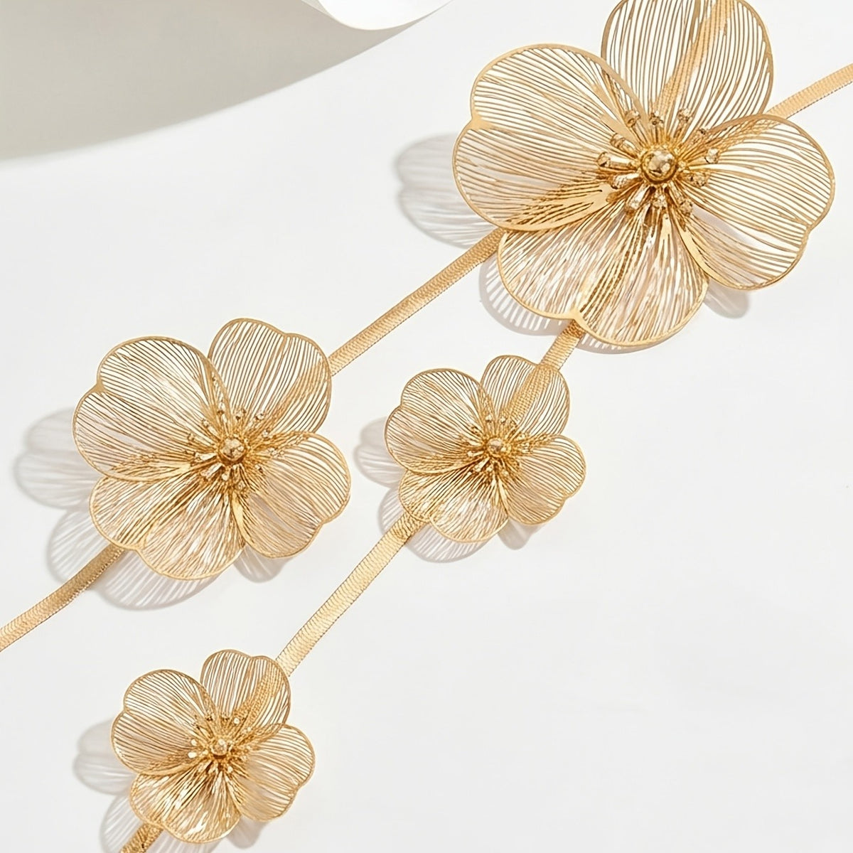 Elegant Floral Y-Necklace