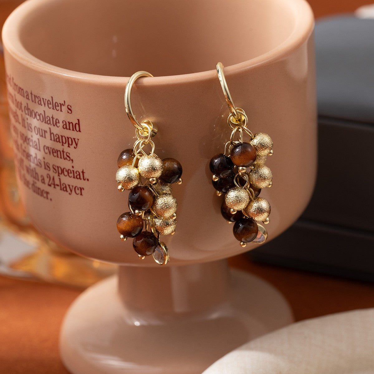 Vintage Grape Cluster Earrings