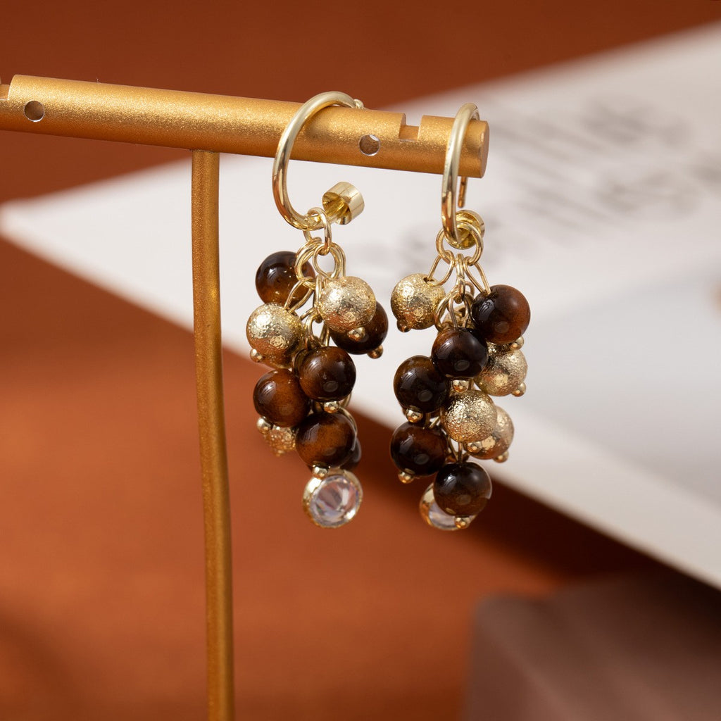 Vintage Grape Cluster Earrings