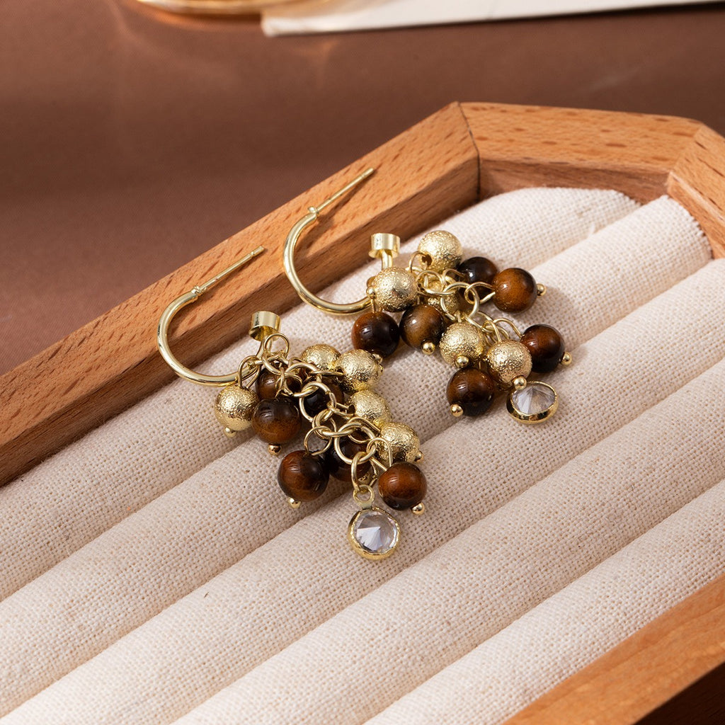 Vintage Grape Cluster Earrings