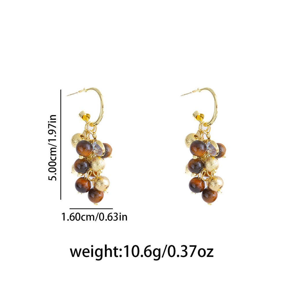 Vintage Grape Cluster Earrings