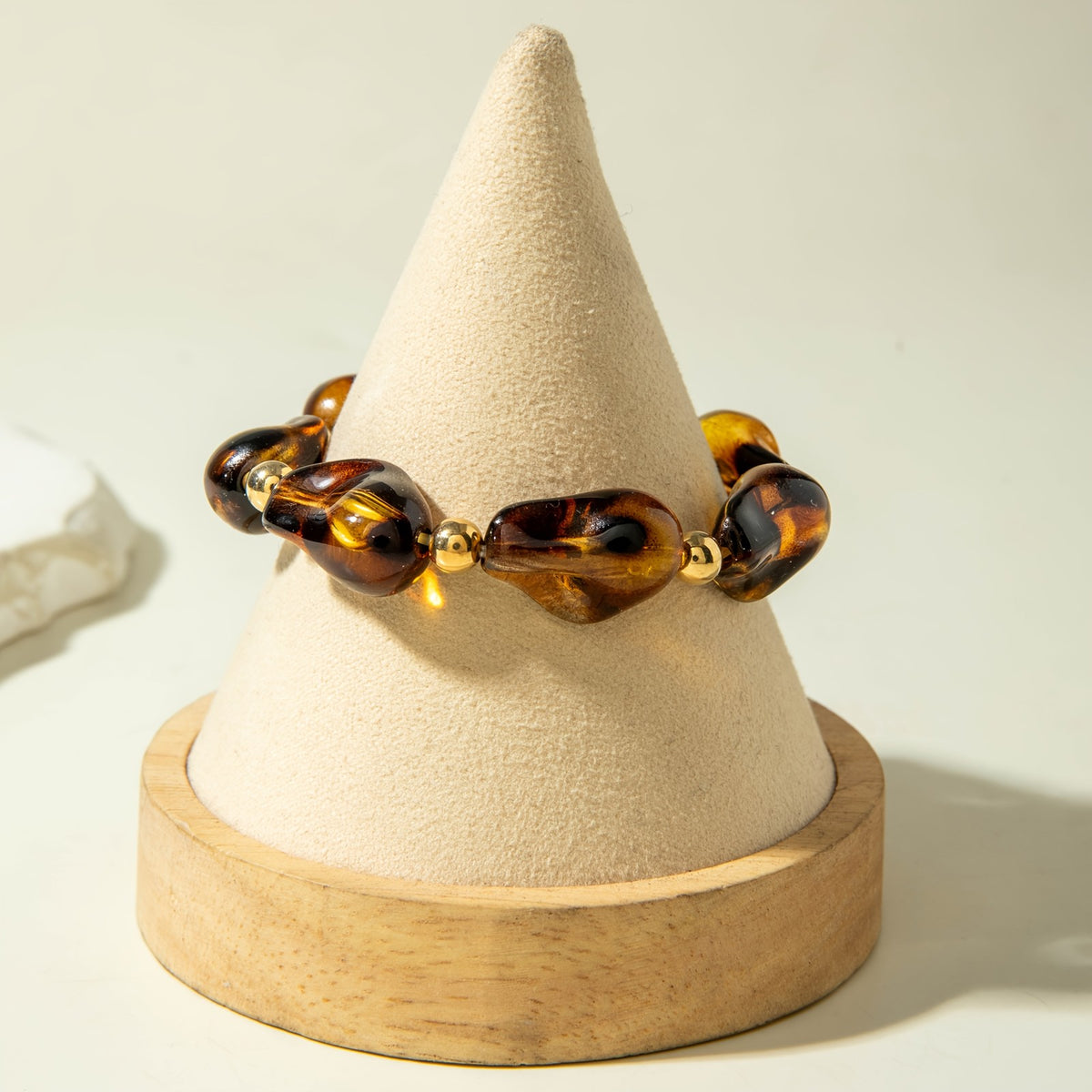 18k Vintage Amber Bracelet