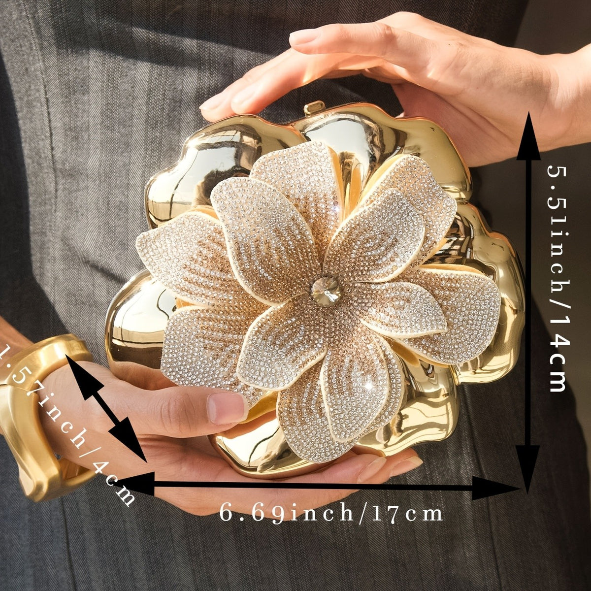 Elegant Flower Clutch