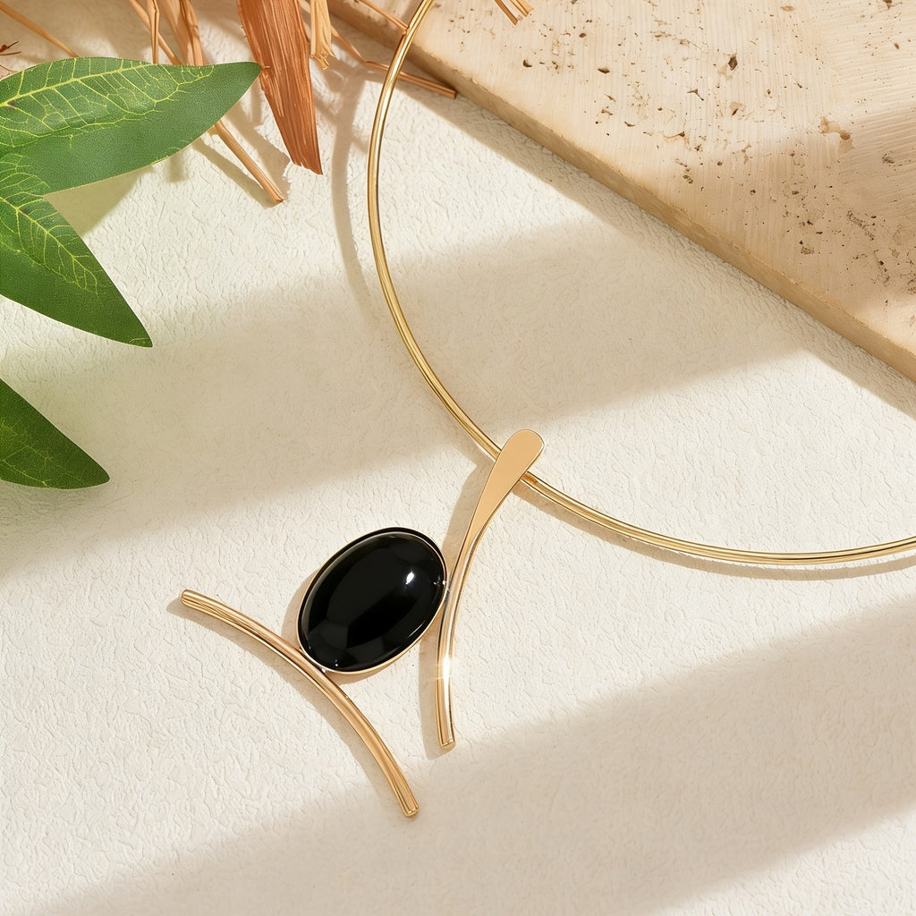 18k Geometric Turquoise Choker