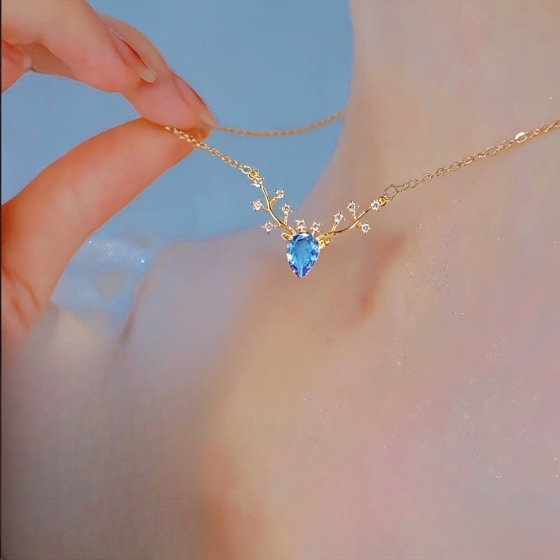 18k Elegant Branch Pendant Necklace