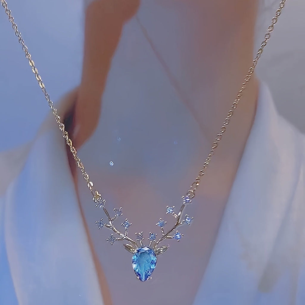 18k Elegant Branch Pendant Necklace