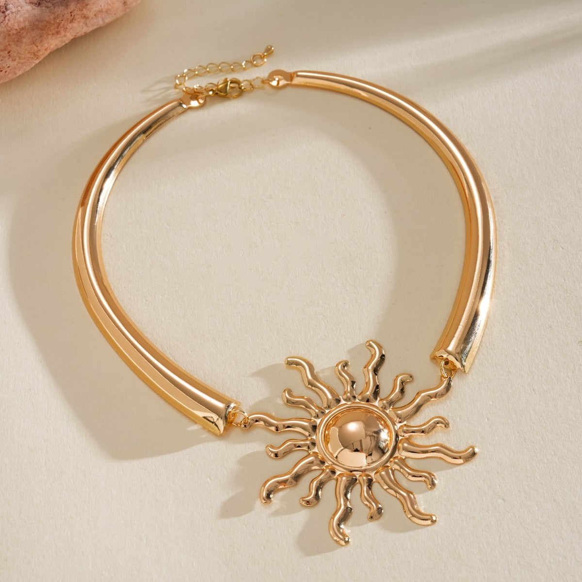 Bold Sun Choker Necklace