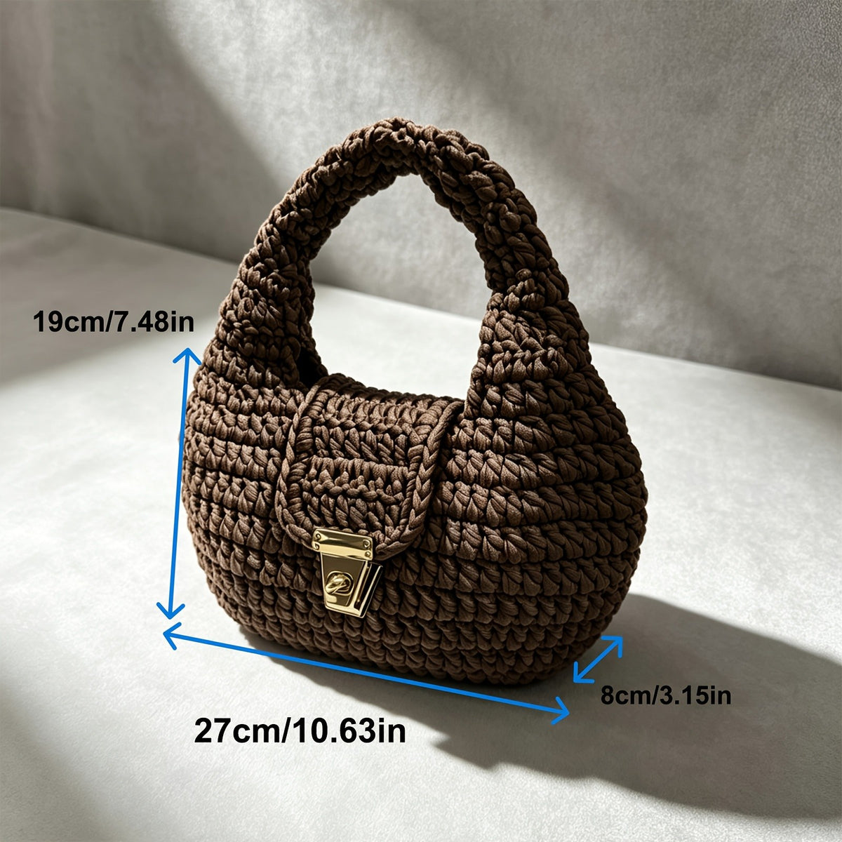 Vintage Woven Top Handle Bag