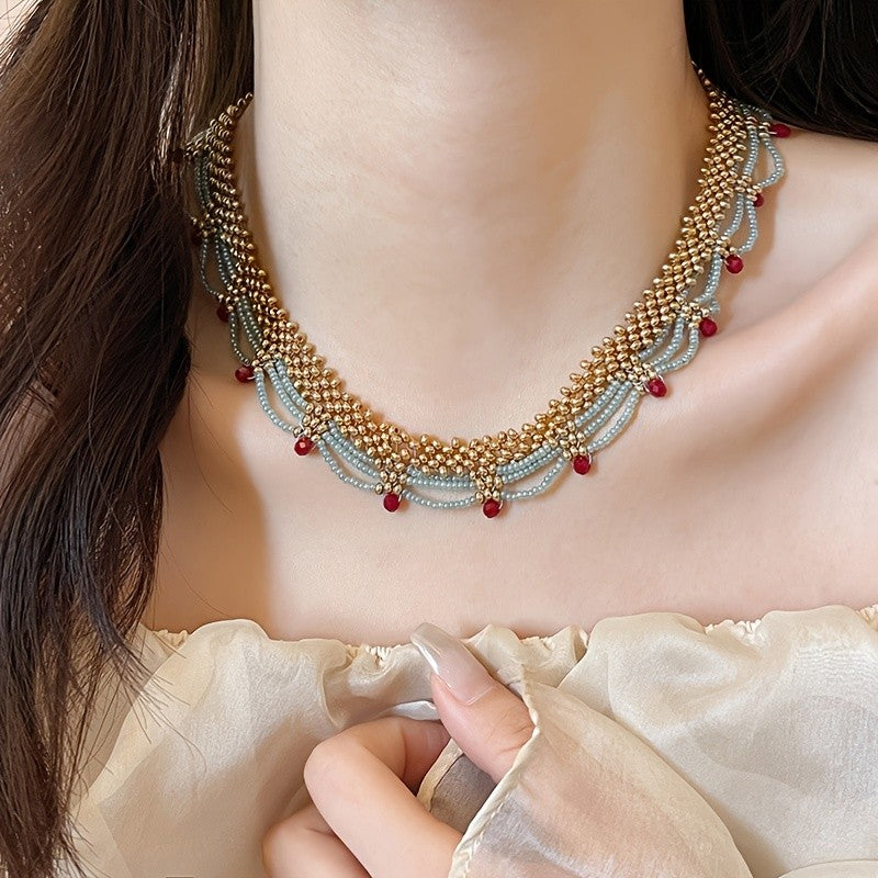 Boho Beaded Layered Necklace