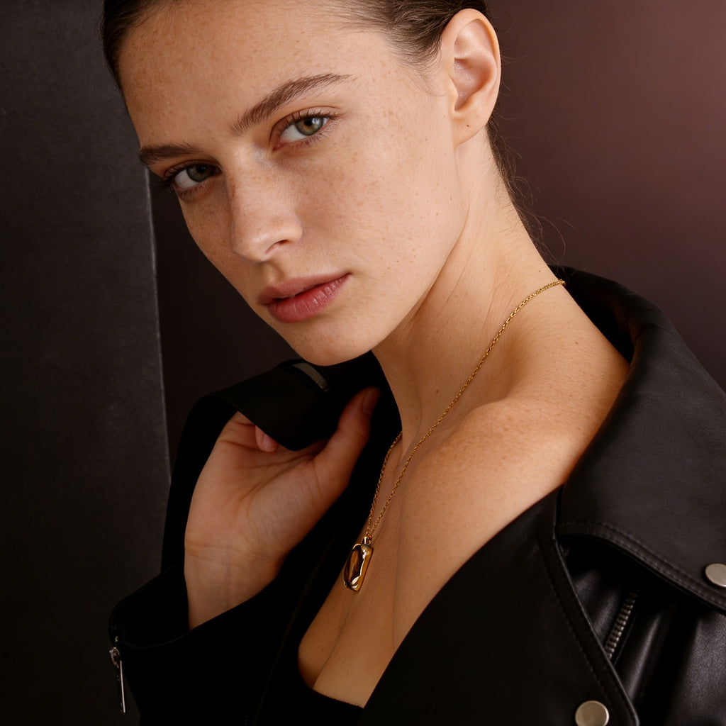 18k Vintage Tiger's Eye Necklace