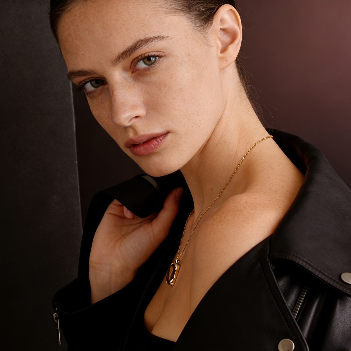 18k Vintage Tiger's Eye Necklace
