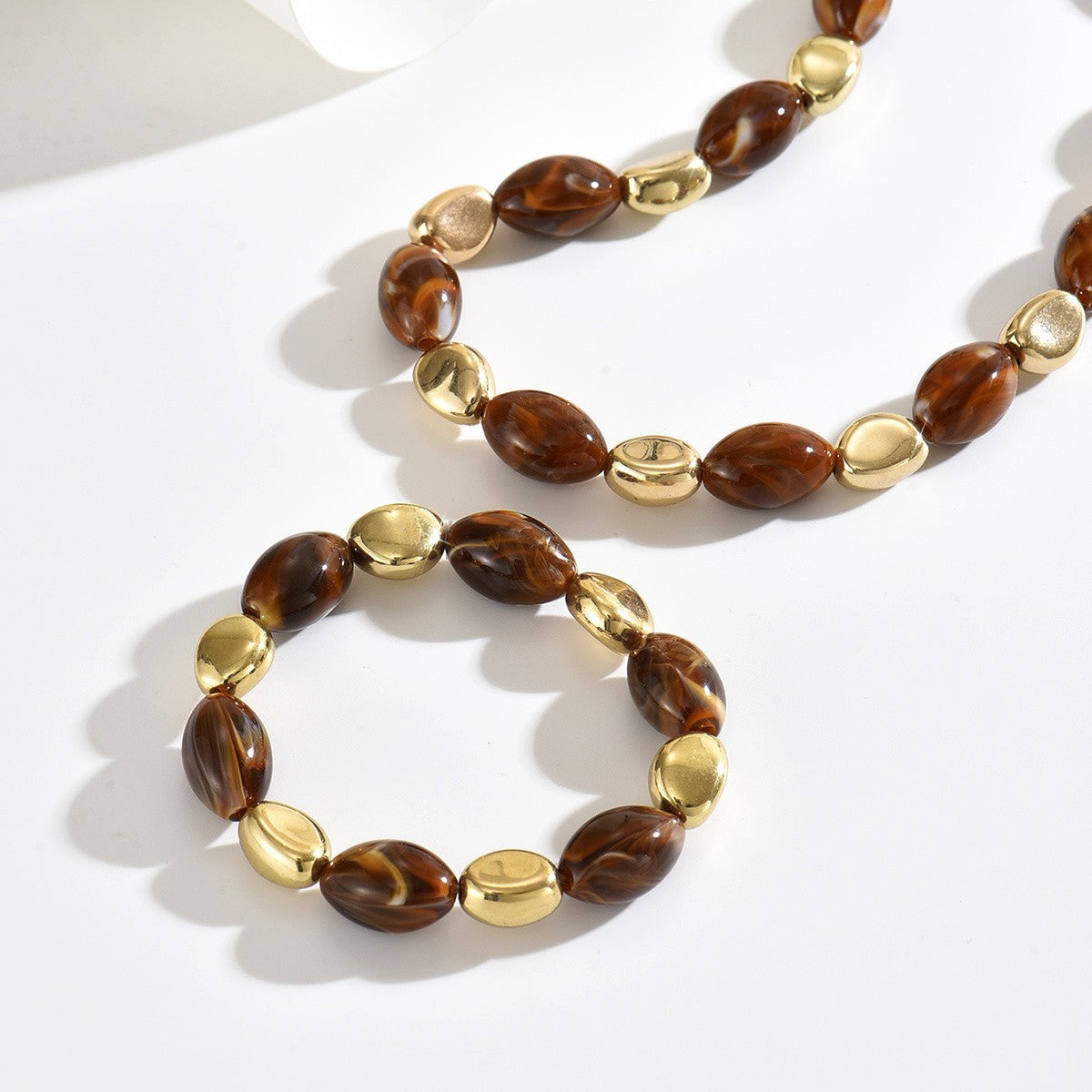 3PC Vintage Resin Jewelry Set