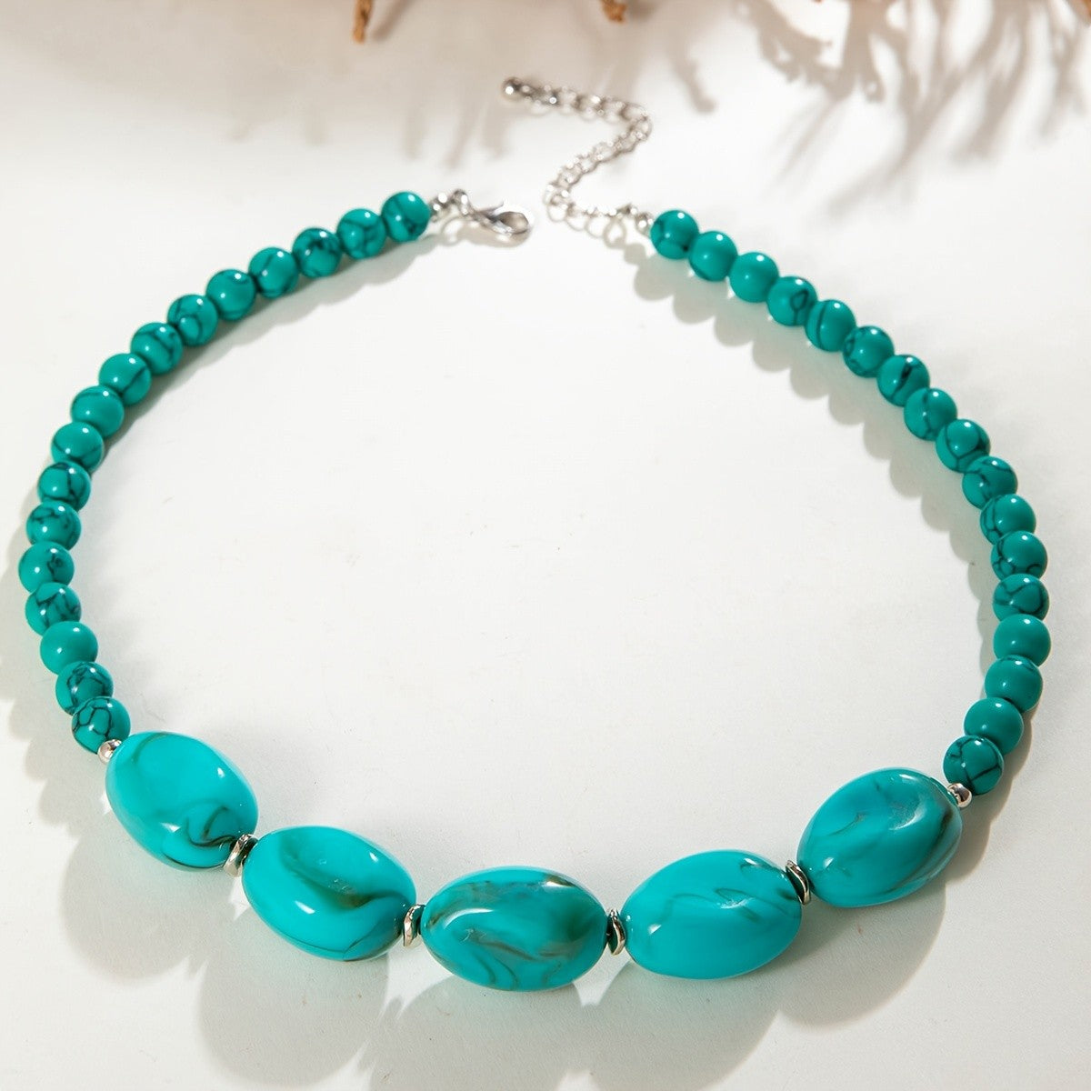 Boho Turquoise Bead Necklace