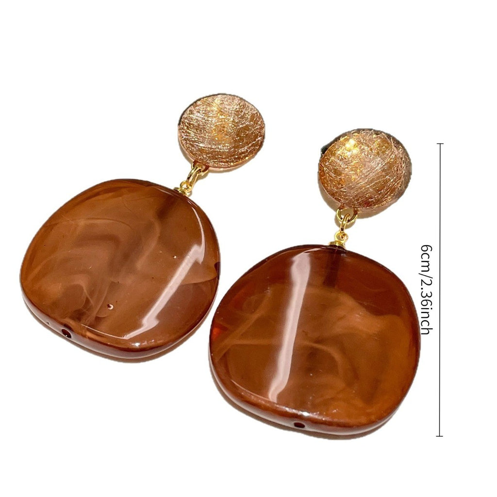Vintage Resin Drop Earrings