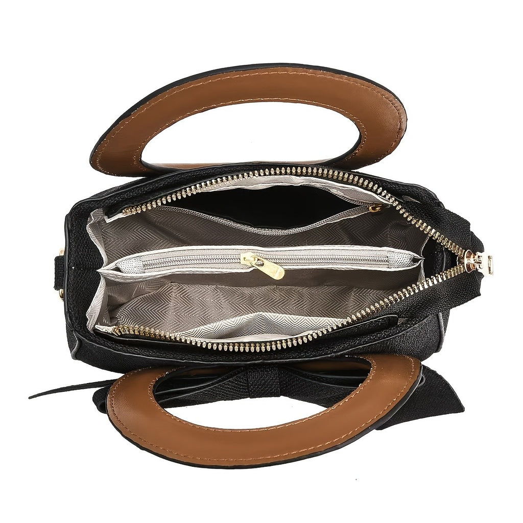 Elegant Linen Bow Tote