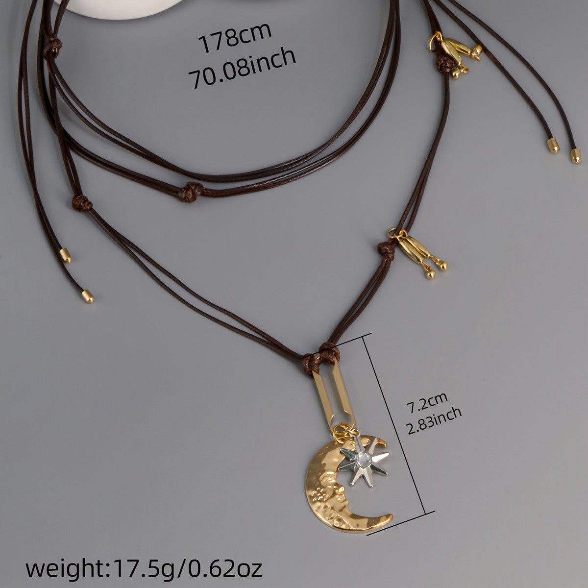 Vintage Moon Star Necklace