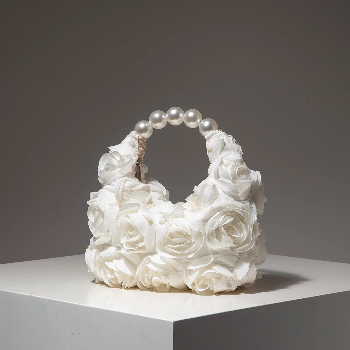 Elegant Pearl Rose Bag