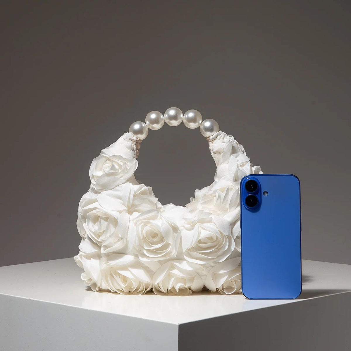 Elegant Pearl Rose Bag