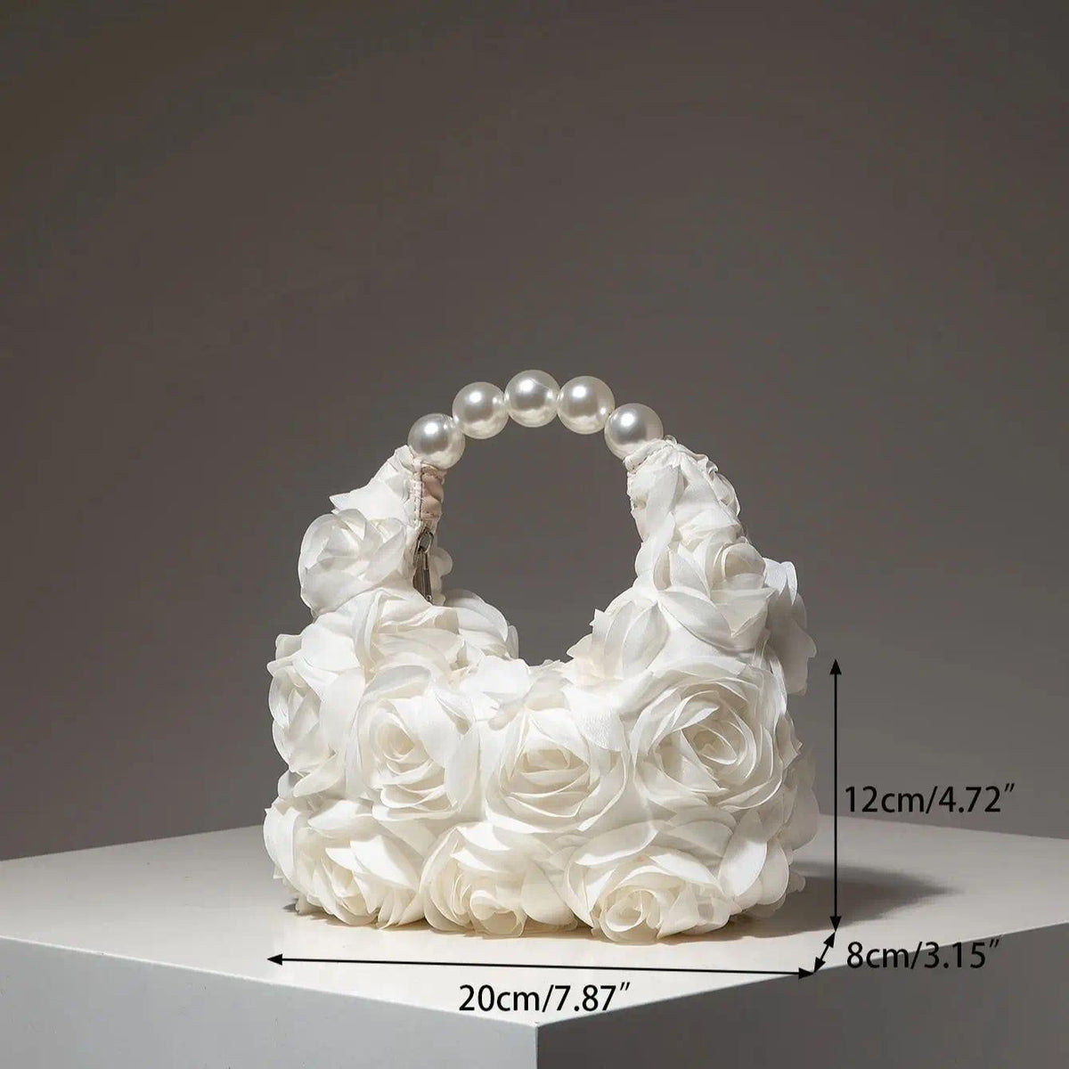 Elegant Pearl Rose Bag