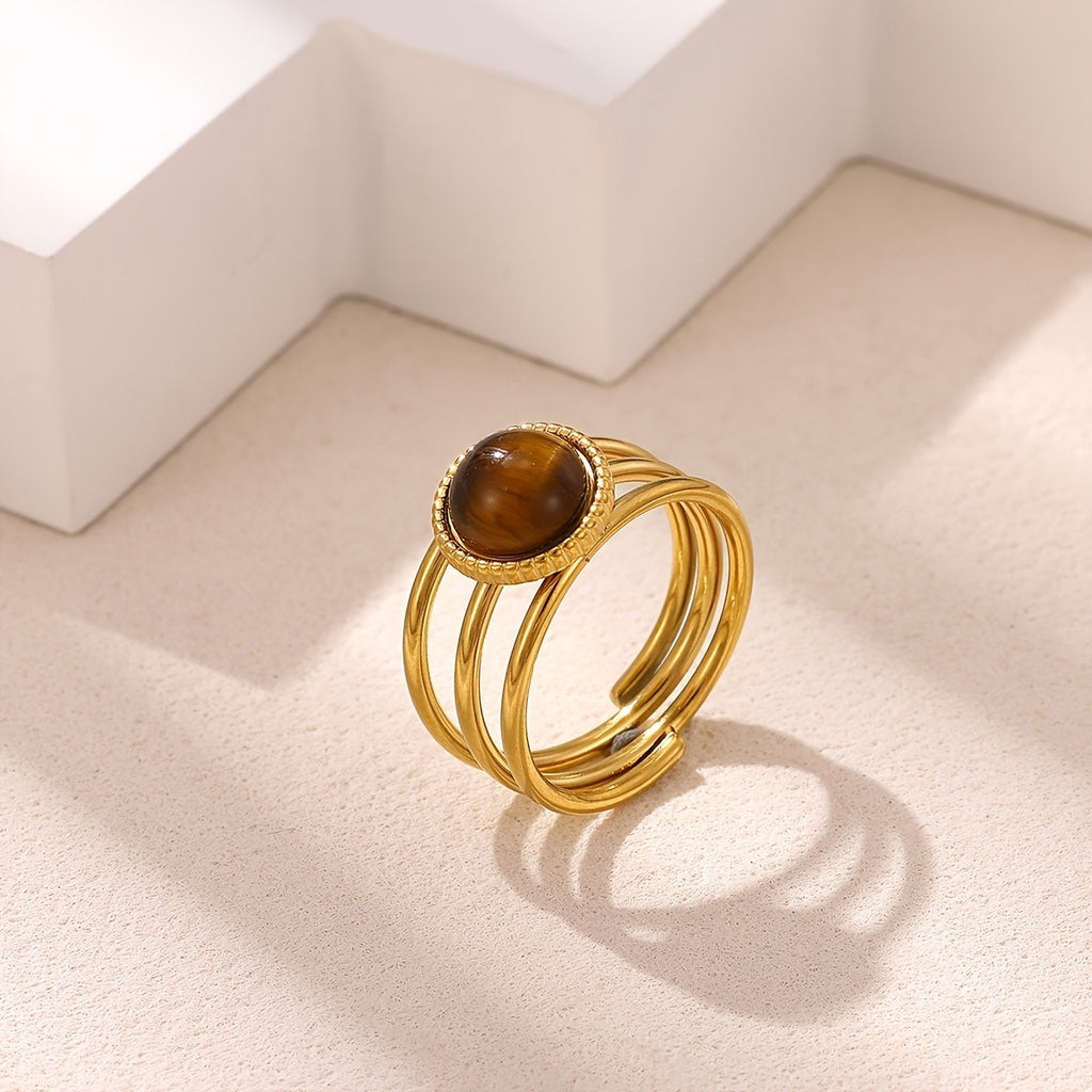 18k Vintage Stone Ring