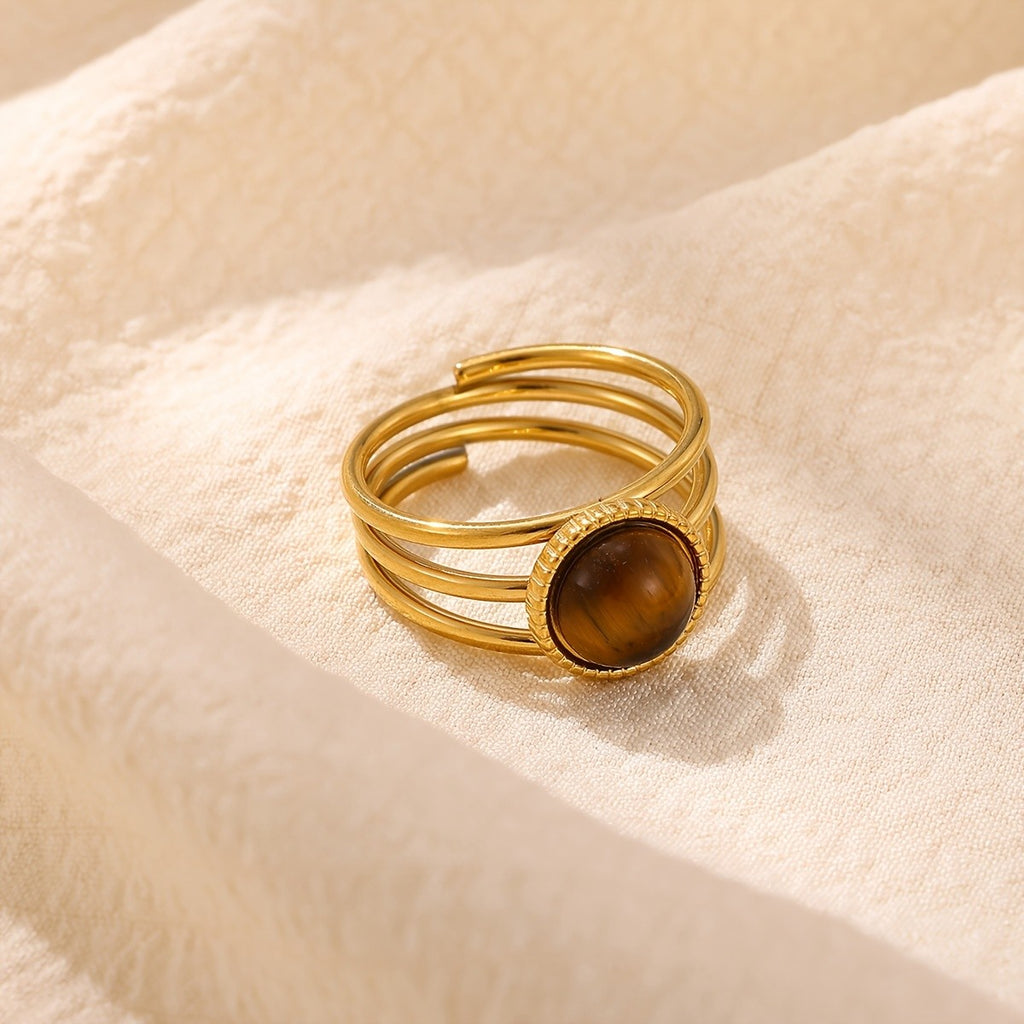18k Vintage Stone Ring