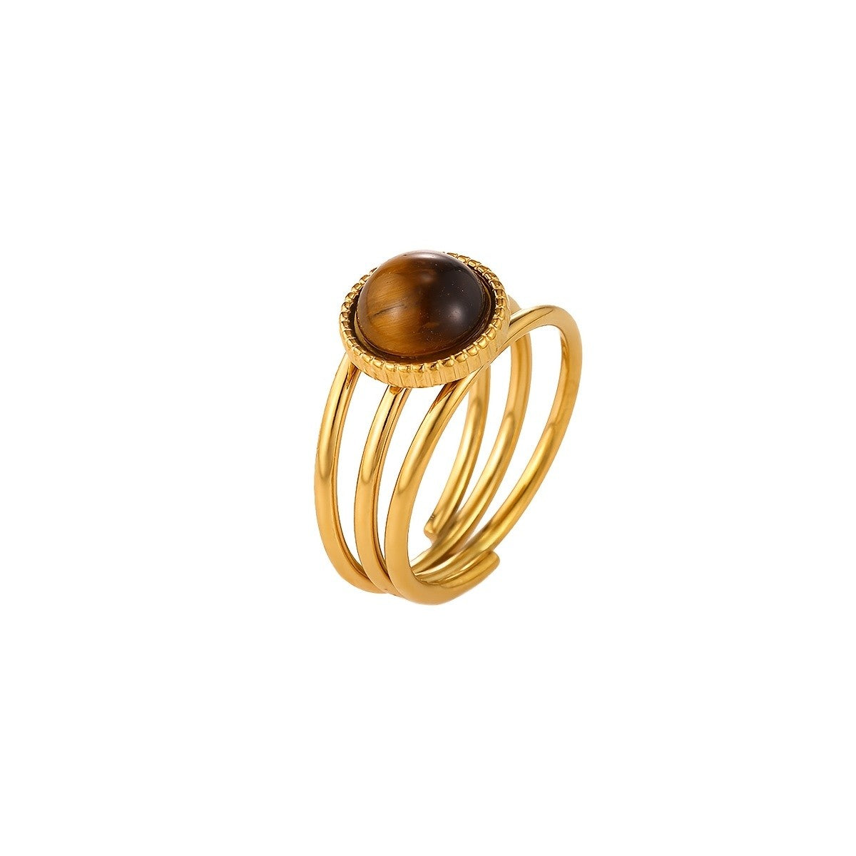 18k Vintage Stone Ring