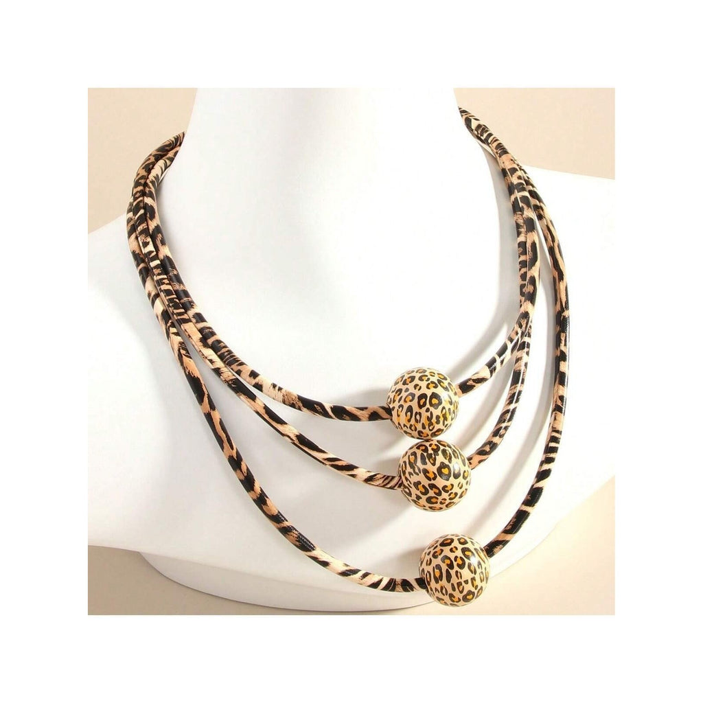 Vintage Leopard Print Necklace