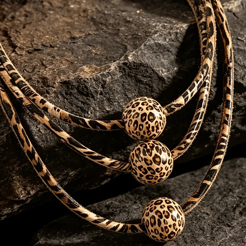 Vintage Leopard Print Necklace